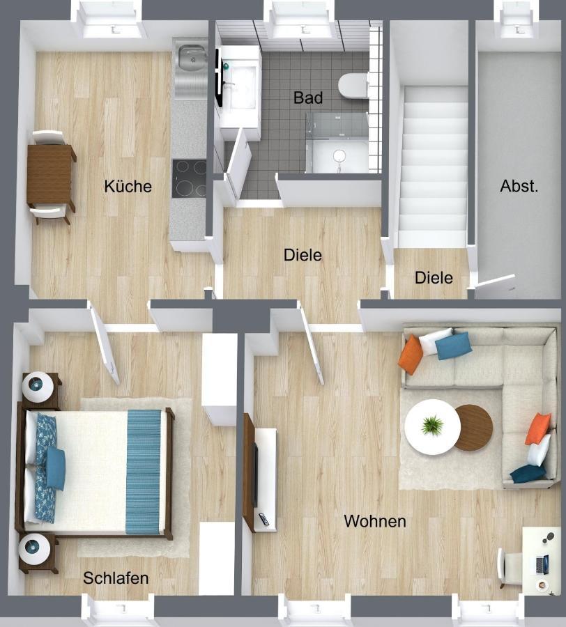 Feddersen Living Moderne Ferienwohnungen - Gemuetlich - Netflix - Voll Ausgestattet - Waschmaschine - Zentral Gelegen Brunsbuttel Bagian luar foto